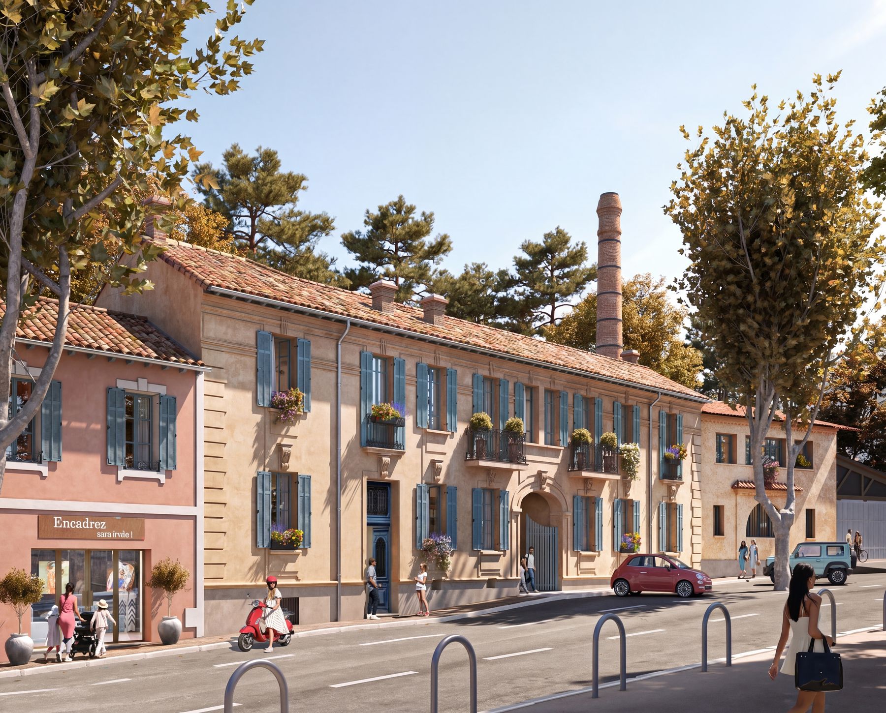 Transformation de l'usine de parfumerie Monteux